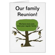 Nuestra tarjeta de la reunión de familia