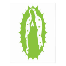 Nuestra verde lima moderna de señora Guadalupe Tarjeta Postal