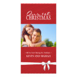 Nuestras 1ras tarjetas de la foto del navidad tarjeta personal con foto