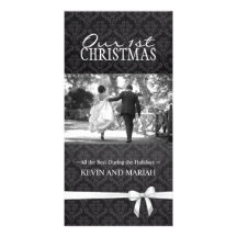 Nuestras 1ras tarjetas de la foto del navidad tarjeta personal