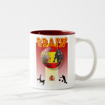 Nuestras ilustraciones españolas superventas del f tazas de café