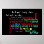 Nuestras reglas de la familia posters