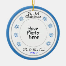 Nuestro 1r ornamento del navidad ornatos