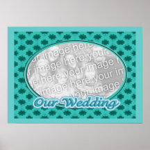 Nuestro marco de la foto del boda poster