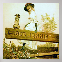Nuestro teatro del vintage del ~ de Jennie Poster