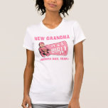 Nueva abuela personalizada nueva nieta camiseta