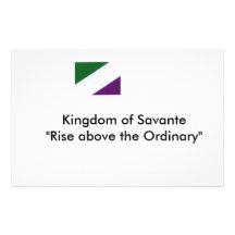 Nueva bandera de Savantian, reino abo de la subida Papelería De Diseño