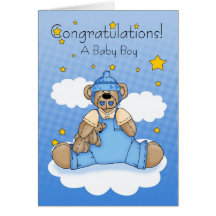 Nueva enhorabuena del bebé felicitación