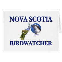 Nueva Escocia Birdwatcher Tarjeta