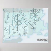 Nueva Inglaterra meridional fluye 18 x 24 Impresiones