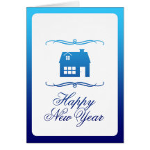 nueva invitación de la dirección de la Feliz Año N Tarjetas