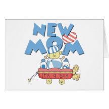 Nueva mamá del carro es un muchacho felicitación