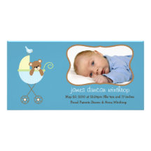 Nueva tarjeta de la invitación de la foto del bebé tarjetas fotograficas 