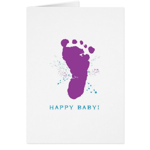 Nueva tarjeta del bebé: Huella