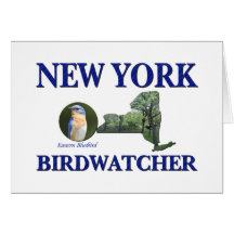 Nueva York Birdwatcher Tarjeton
