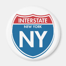 Nueva York de un estado a otro NY Imán Para Frigorifico