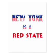 Nueva York es un estado rojo Postales