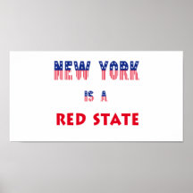 Nueva York es un estado rojo Impresiones