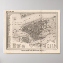 Nueva York gruesa, reproducción 1844 del R. Poster