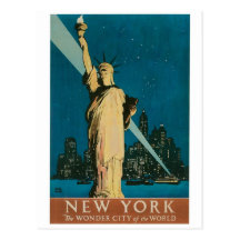 Nueva York: La ciudad de la maravilla del poster d Tarjetas Postales