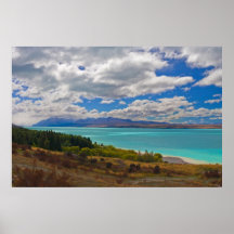 Nueva Zelanda: Lago Pukaki Posters