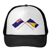 Nueva Zelanda y banderas cruzadas Tokelau Gorro