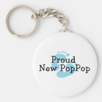 Nuevas huellas orgullosas del bebé de PopPop llaveros
