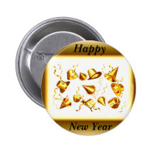 Nuevo botón feliz de Year_ Pin