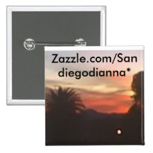 nuevo cielo de la mañana, Zazzle.com/Sandiegodiann Pin
