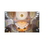 Nuevo interior de la mezquita en Estambul Impresion De Lienzo