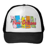 Nuevo-Orleans-Retro Gorros Bordados