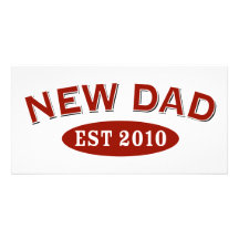 Nuevo papá 2010 tarjeta personal con foto