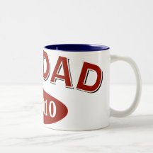 Nuevo papá 2010 taza de café