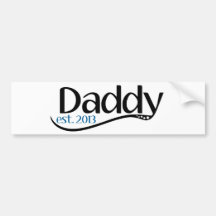 Nuevo papá Est 2013 Pegatina De Parachoque