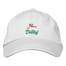 ¡Nuevo, papá! - Heno bordado Gorras Bordadas