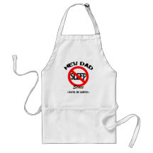 Nuevo papá personalizado ningún regalo del sueño delantales
