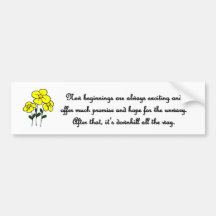 nuevo-principio-ser-siempre-emocionante-y-oferta-m pegatina de parachoque