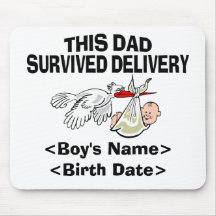 Nuevo regalo personalizado del bebé del papá alfombrilla de ratones