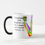 Nuevo significado a las palabras "felicidad y arco taza de café