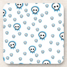 Nuevo textura de Craneo Posavasos De Bebidas