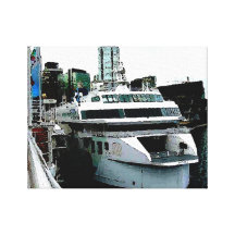 Nuevo transbordador de Vancouver - viaje de Inaugr Impresión En Lona Estirada