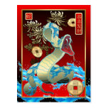 Nuevo Year-2013-year chino de la serpiente Postal