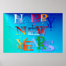 Nuevos Año-Posters felices