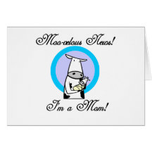 Nuevos camisetas y regalos de la mamá MOO-velous Tarjetas