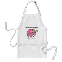 Nuevos camisetas y regalos de la niña de la mamá delantal