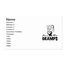 Nuevos camisetas y regalos sonrientes de Gramps Plantillas De Tarjeta De Negocio