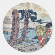 Numazu por Katsushika, Hokusai Ukiyoe Etiquetas