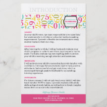 Numera el aviador 5.5x8.5 flyer personalizado