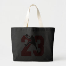 NÚMERO 23 CON EL JUGADOR DE BÁSQUET BOLSAS DE MANO