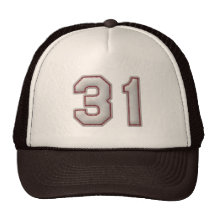 Número 31 con mirada fresca de las puntadas del bé gorras